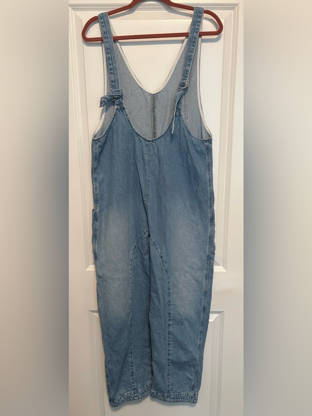 FREE PEOPLE-WE THE FREE-DENIM OVERALLS - Picture 3 of 8